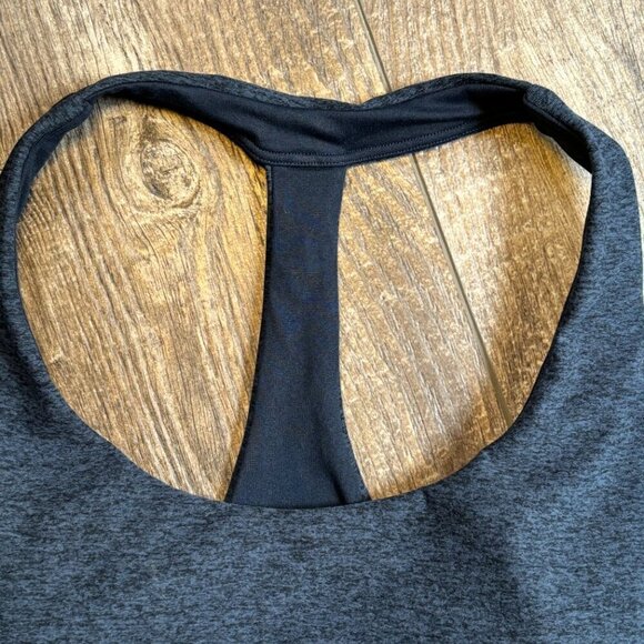 NEW CALIA Lustralux T-Back Bra Darker Ardosia Slate Heather Women's Size XL - Picture 5 of 12